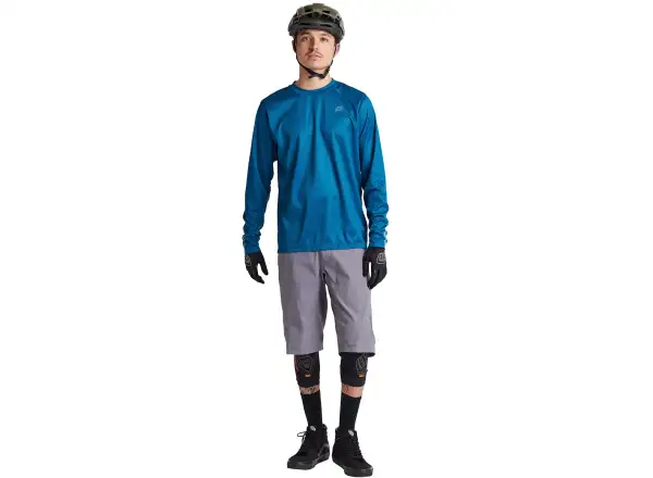 Troy Lee Designs Flowline męska koszulka z długim rękawem Slate Blue