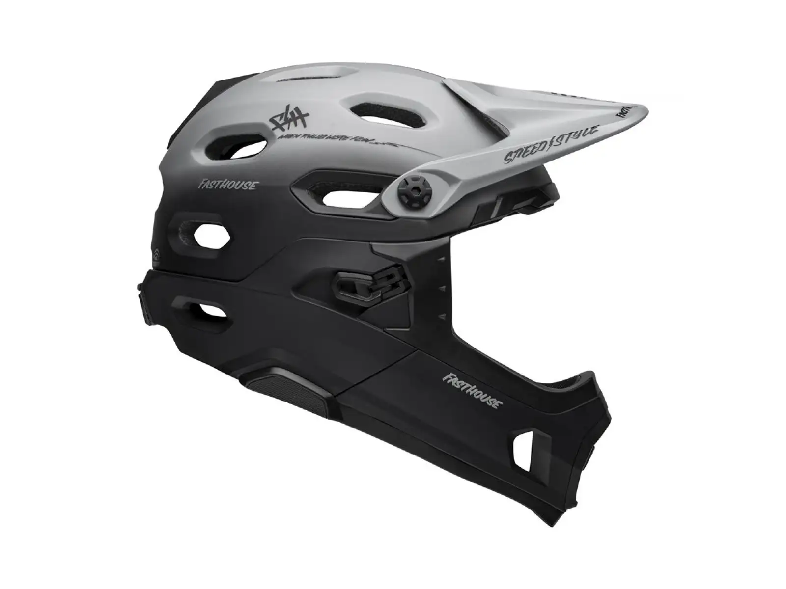 Bell Super DH Spherical kask Mat Gray/Black Fasthouse
