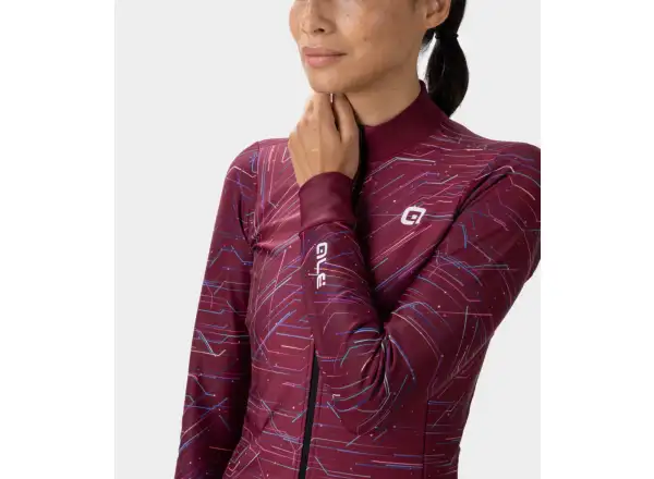 Alé Byte PR-E damski dres długi rękaw Bordeaux