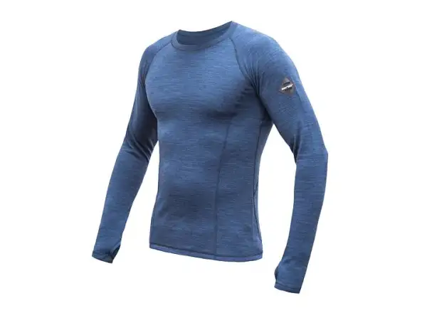 Sensor Merino Bold męska koszulka z długim rękawem Cool Blue