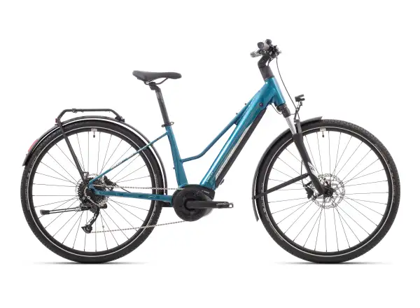 Superior eXR 6050 BL Touring trekkingowy rower elektryczny Gloss Petrol/Chrome Silver