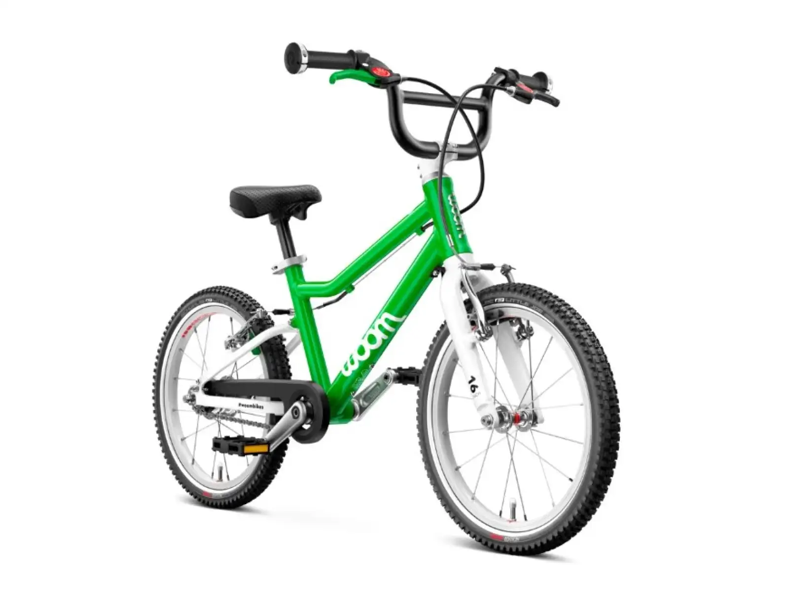 Woom 3 Automagic rower dziecięcy 16" Green