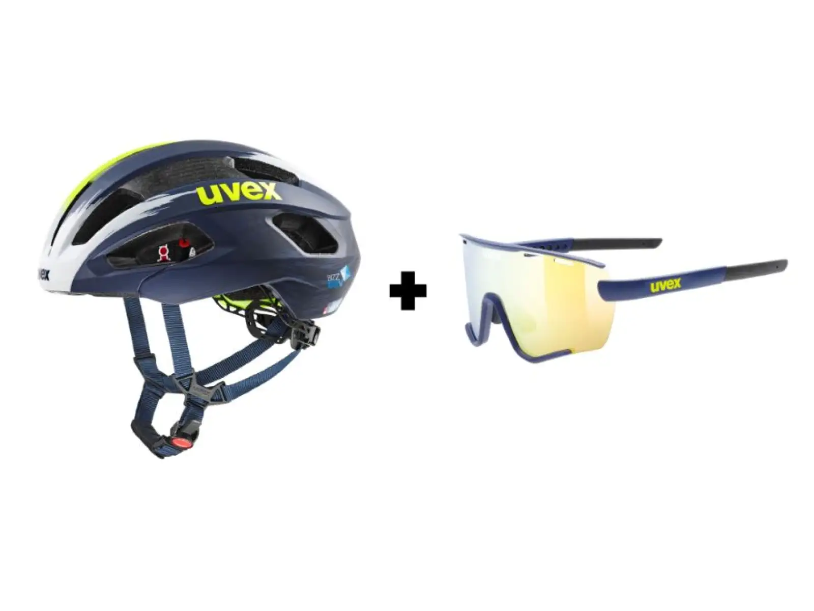 Uvex Sportstyle 236 Set Team Wanty okulary Blue Matt/Yellow Clear Cat. 2 limitowana oferta