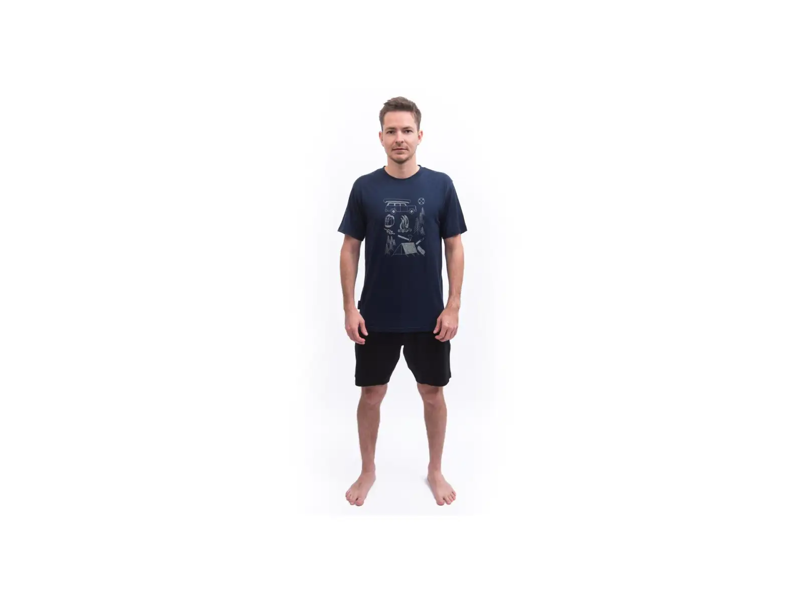 Sensor Merino Active Outside męska koszulka z krótkim rękawem Deep Blue