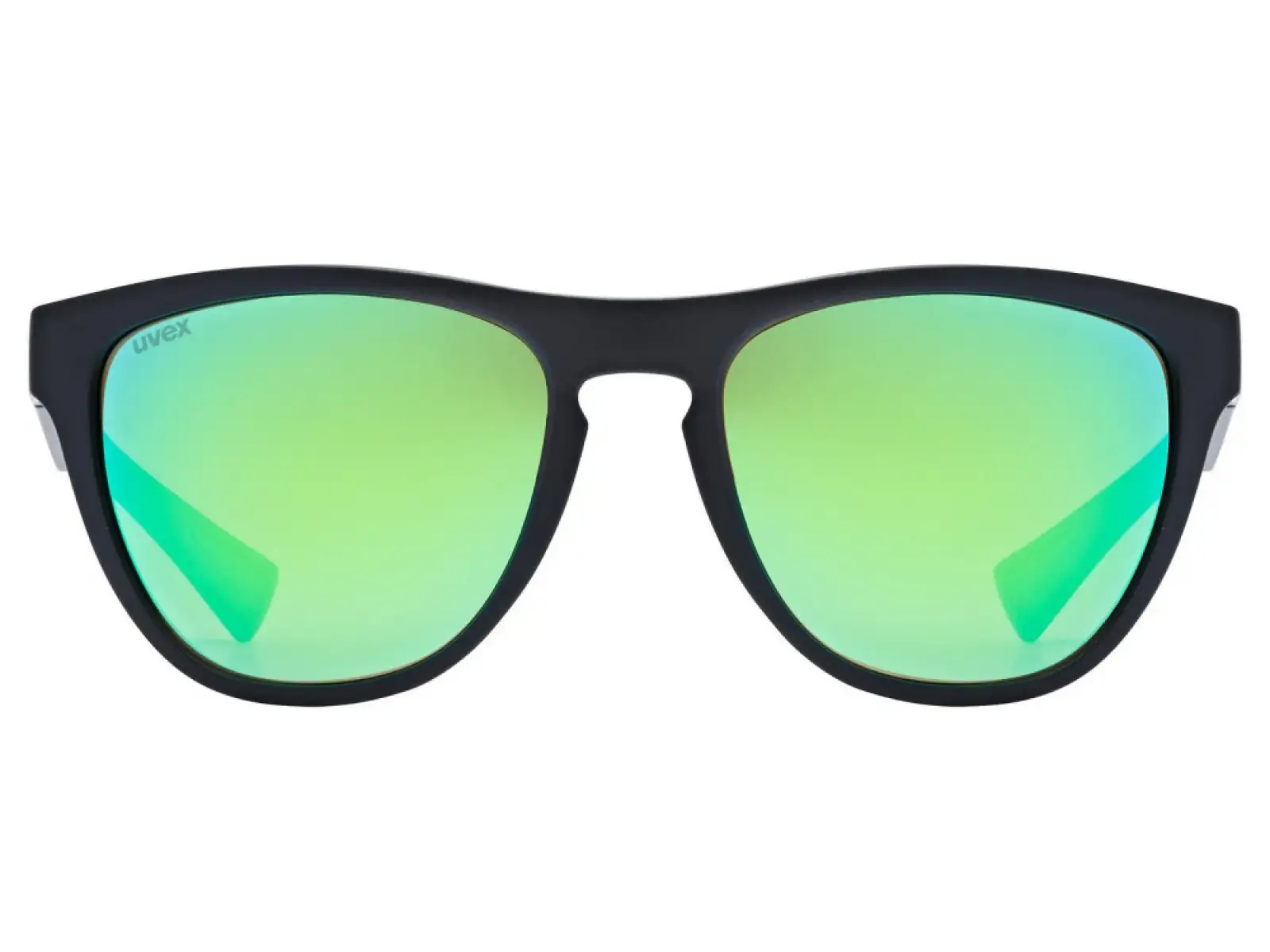 Uvex ESNTL Spirit okulary Black Matt/Mirror Green