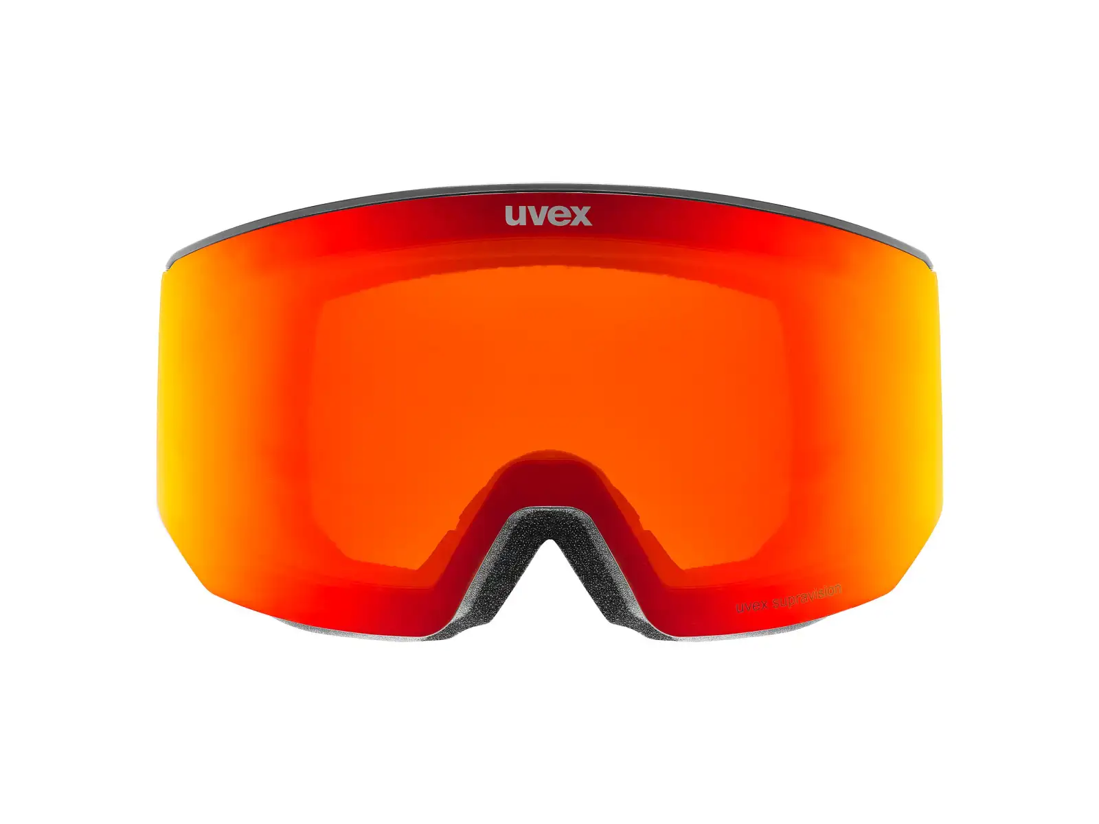 Uvex Lace Attract FM gogle narciarskie black matt/red - pomarańczowy