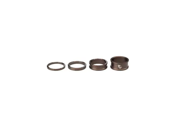 Wolf Tooth zestaw podkładek 3,5,10,15 mm do wspornika 1 1/8" espresso