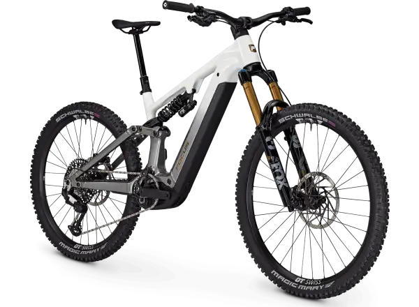 Focus SAM2 6.9 600 Wh rower elektryczny pełne zawieszenie White/Steelgrey