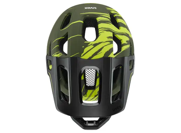 Uvex React JR kask MTB fullface Dark olive matt