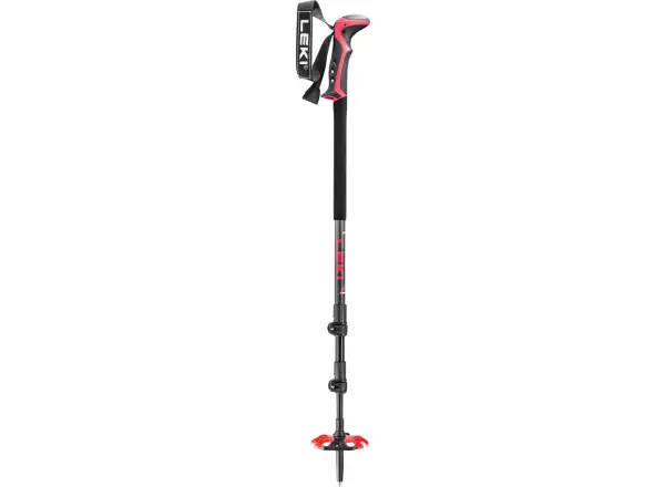 Leki Haute Route 3 kije skialpinistyczne Dark anthracite/Dark red/Black
