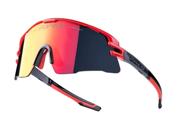 Force Ambient okulary rowerowe czerwona/szara, czerwone lustrzane szkła