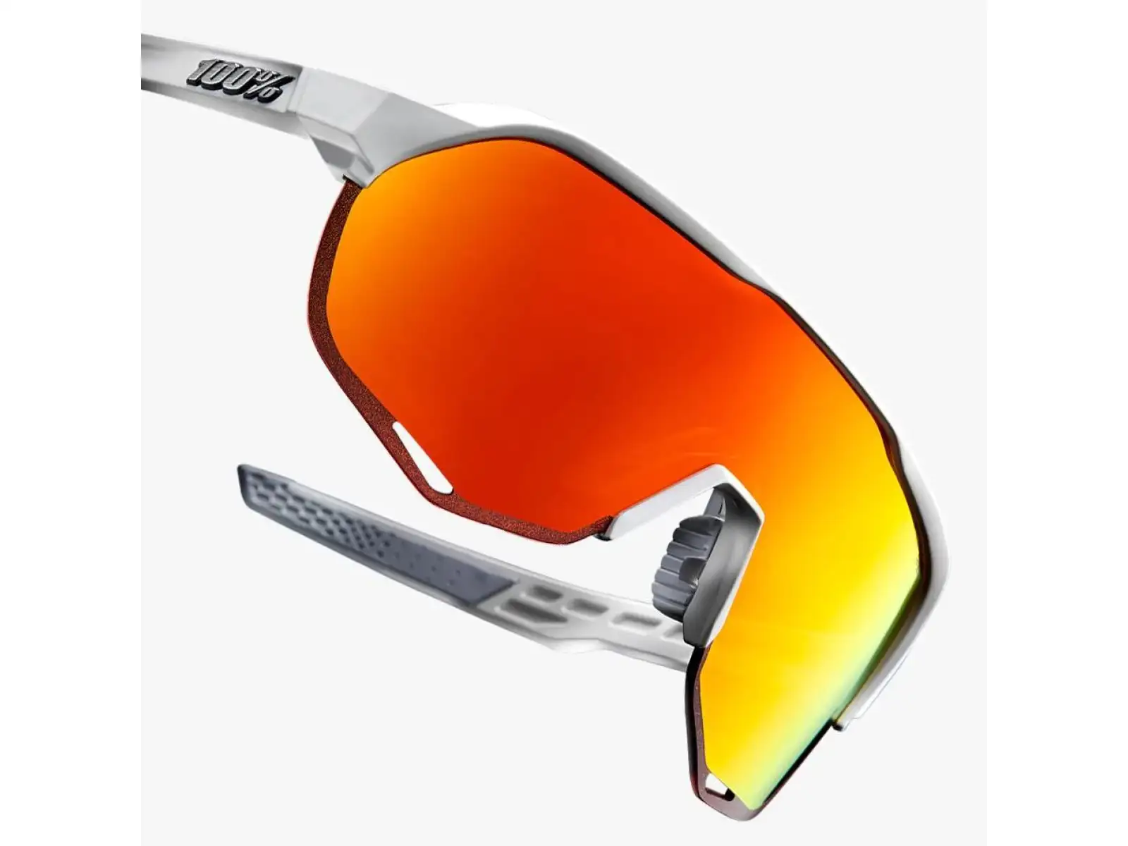 100% S2 okulary Soft Tact Off White/HiPER Red Multilayer Mirror Lens