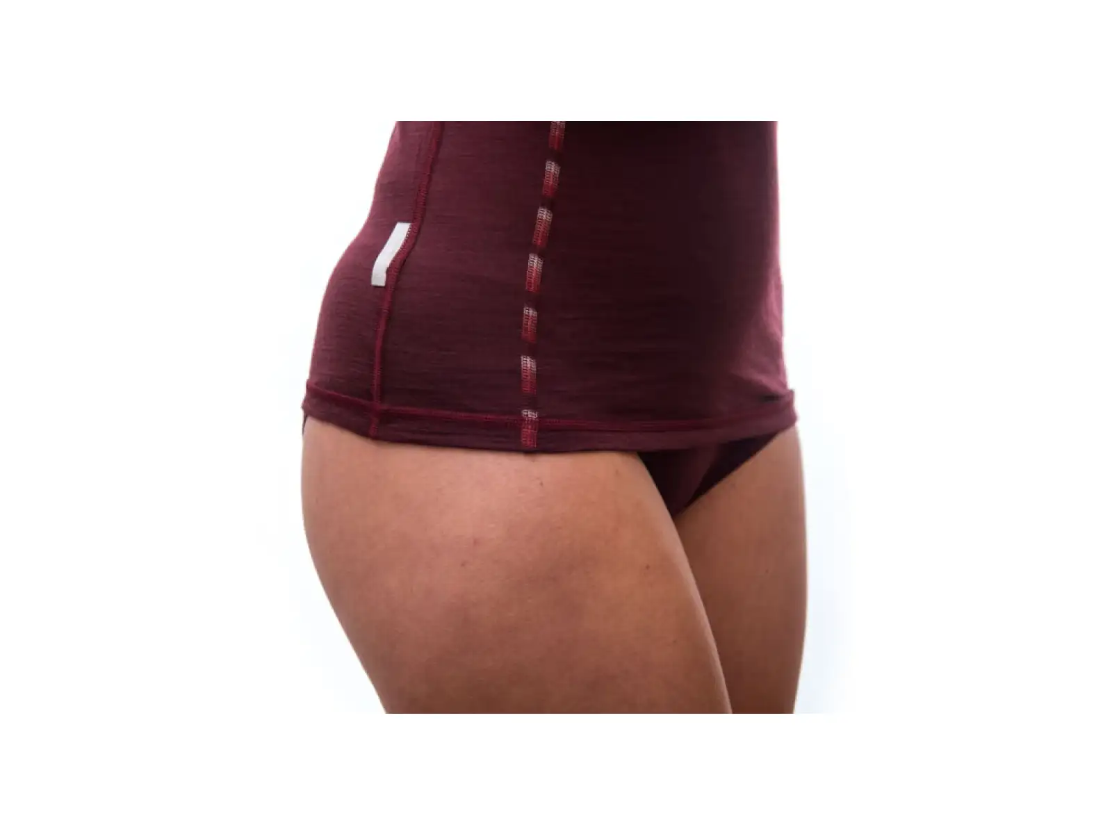 Sensor Merino Air damska koszulka z długim rękawem Port Red