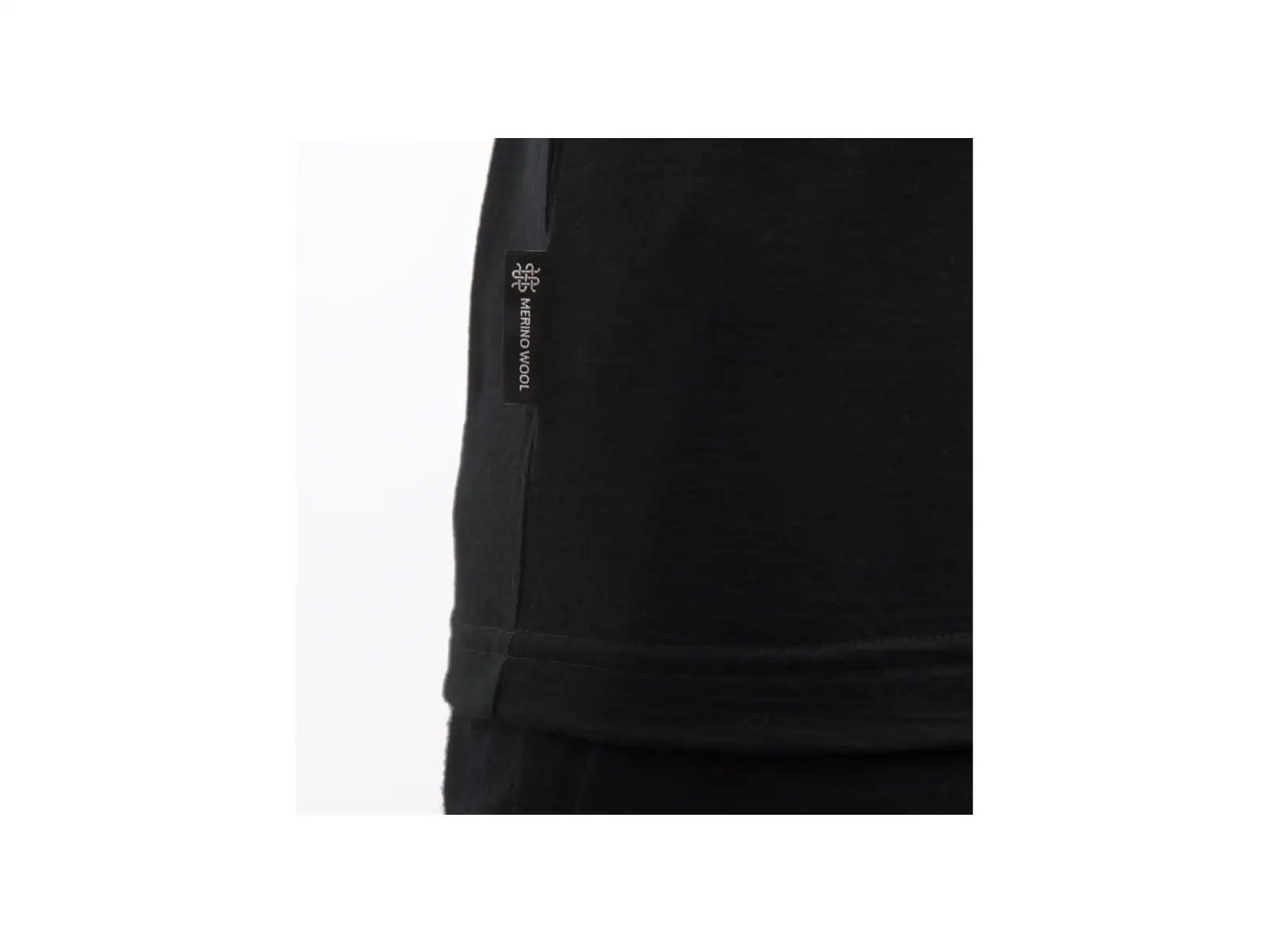 Sensor Merino Active No Logo męska koszulka krótki rękaw czarna