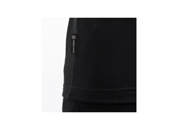 Sensor Merino Active No Logo męska koszulka krótki rękaw czarna