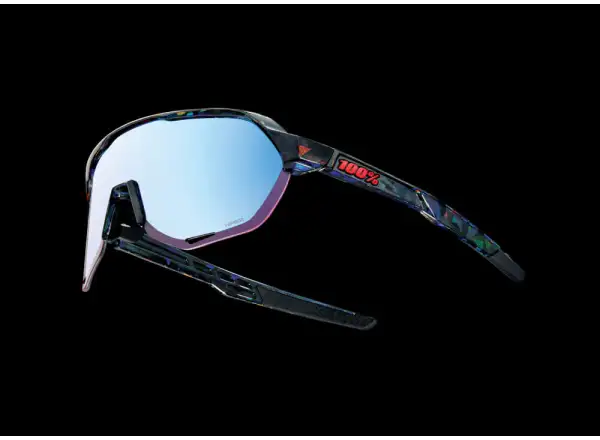 100% S2 HiPER okulary rowerowe Black Holographic/Blue Multilayer Mirror Lens