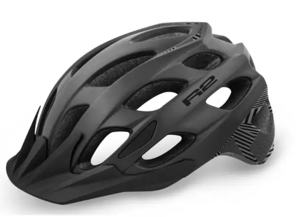 R2 Cliff kask rowerowy czarna/matowa