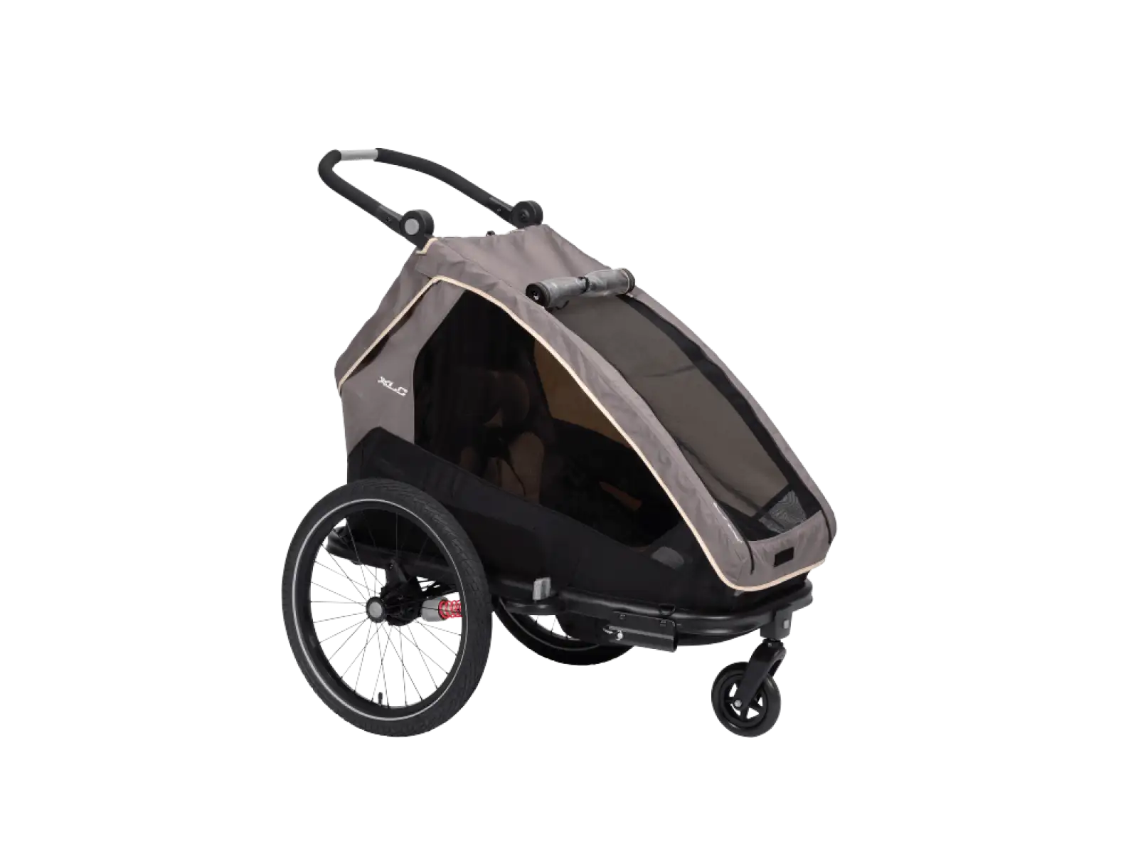 XLC MONOs BS-C09 dziecięca przyczepka rowerowa 20" szary/beżowy/antracyt