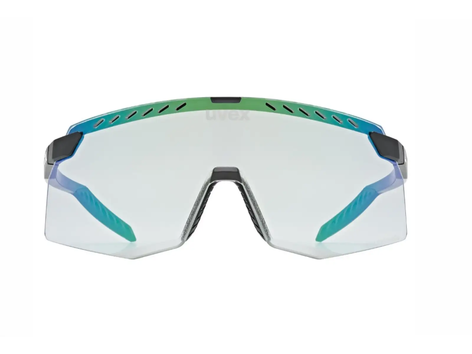 Uvex Pace Stage Variomatic okulary Black Matt/Mirror Green