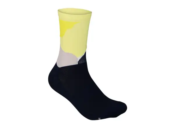 POC Essential Print skarpety Splashes Multi Sulfur Yellow