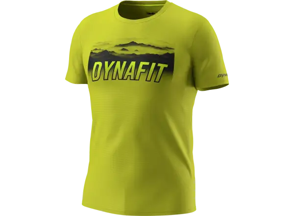Dynafit Transalper Graphic męska koszulka z krótkim rękawem Golden Lime