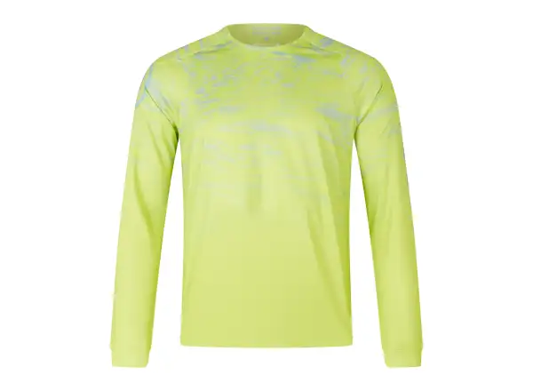 Endura LTD Marble Printed męska koszulka rowerowa z długim rękawem Lime Green