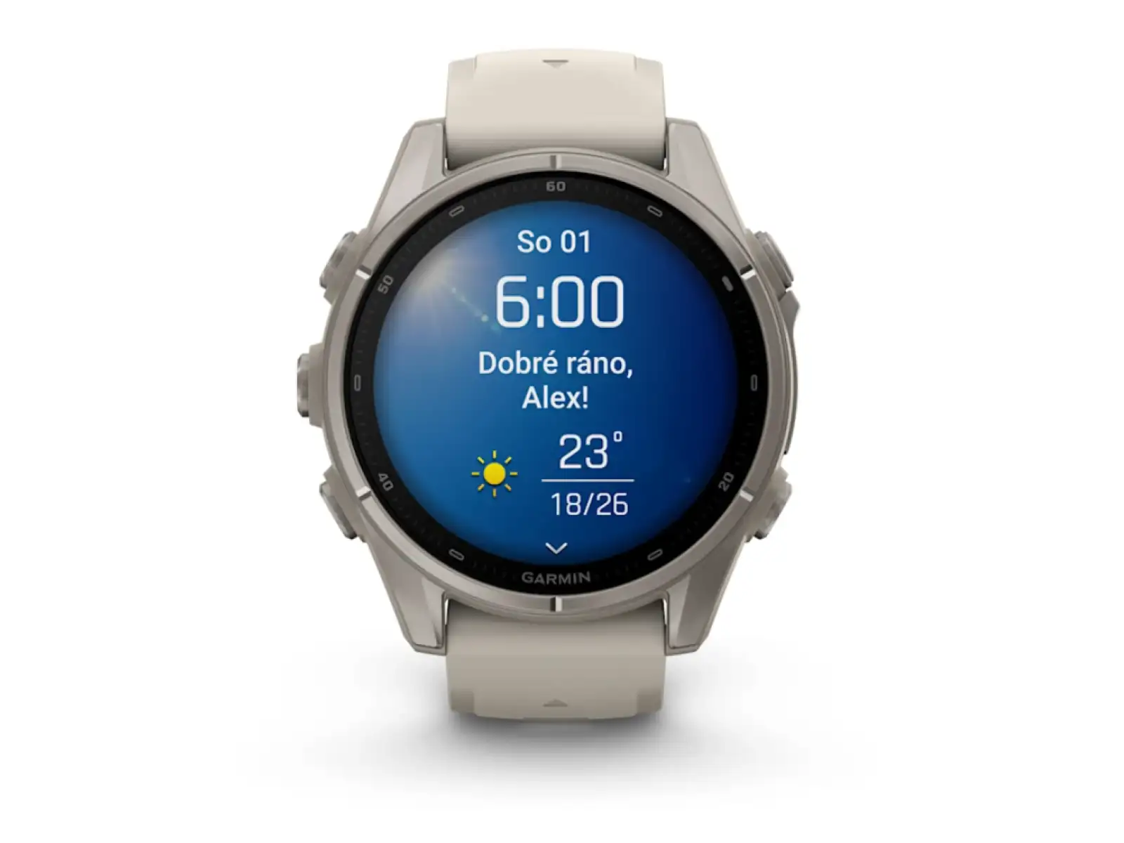 Garmin fenix 9–43 mm smartwatch Titanium Fog Gray