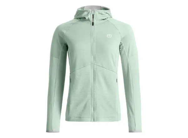 Ortovox Fleece Light Grid Hoody damska bluza Green Acid