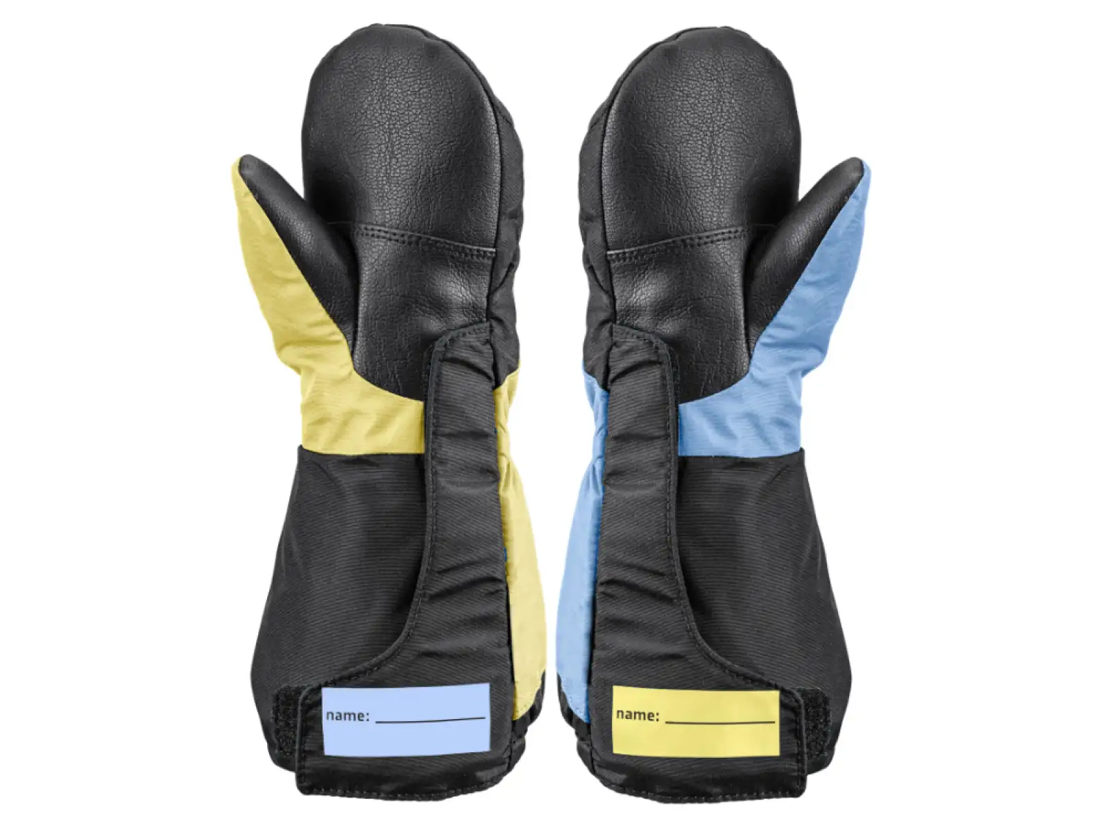 Leki Little Swtch Zero Mitt Long dziecięce rękawiczki Black/Light Blue/Light Yellow