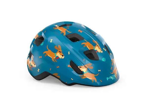 MET Hooray dziecięcy kask niebieski jamnik