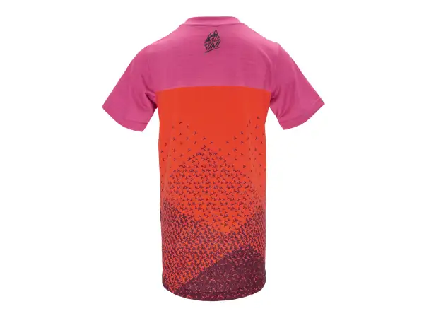 Silvini Denni dziecięcy dres krótki rękaw Orange/Fuchsia