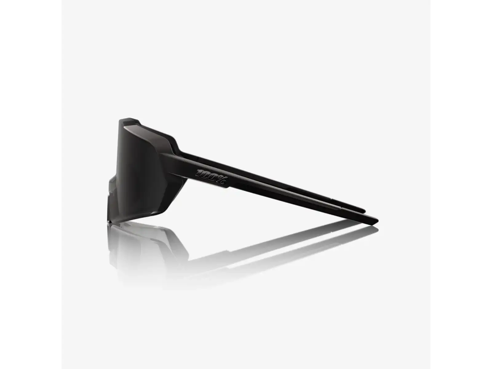 100% Korbin okulary przeciwsłoneczne Matte Black Gloss Black/Black Mirror