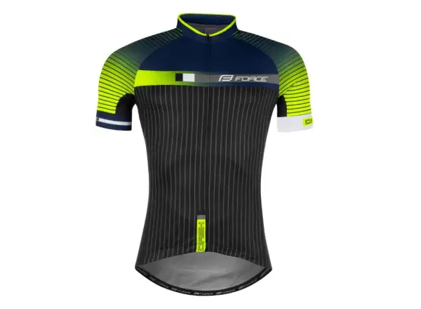 Force Dash męska koszulka krótki rękaw niebieska/fluo/czarna