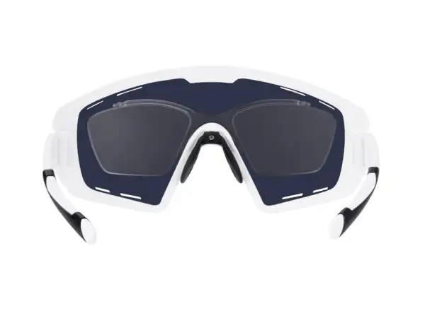 Force Ombro Plus okulary rowerowe biała/czerwona szkła