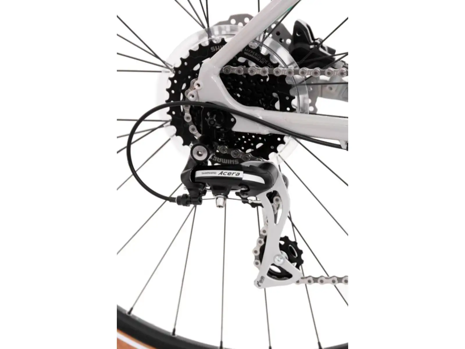 Rock Machine CrossRide 300 Lady gloss light grey/dark grey damski rower trekkingowy
