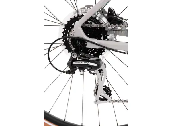 Rock Machine CrossRide 300 Lady gloss light grey/dark grey damski rower trekkingowy
