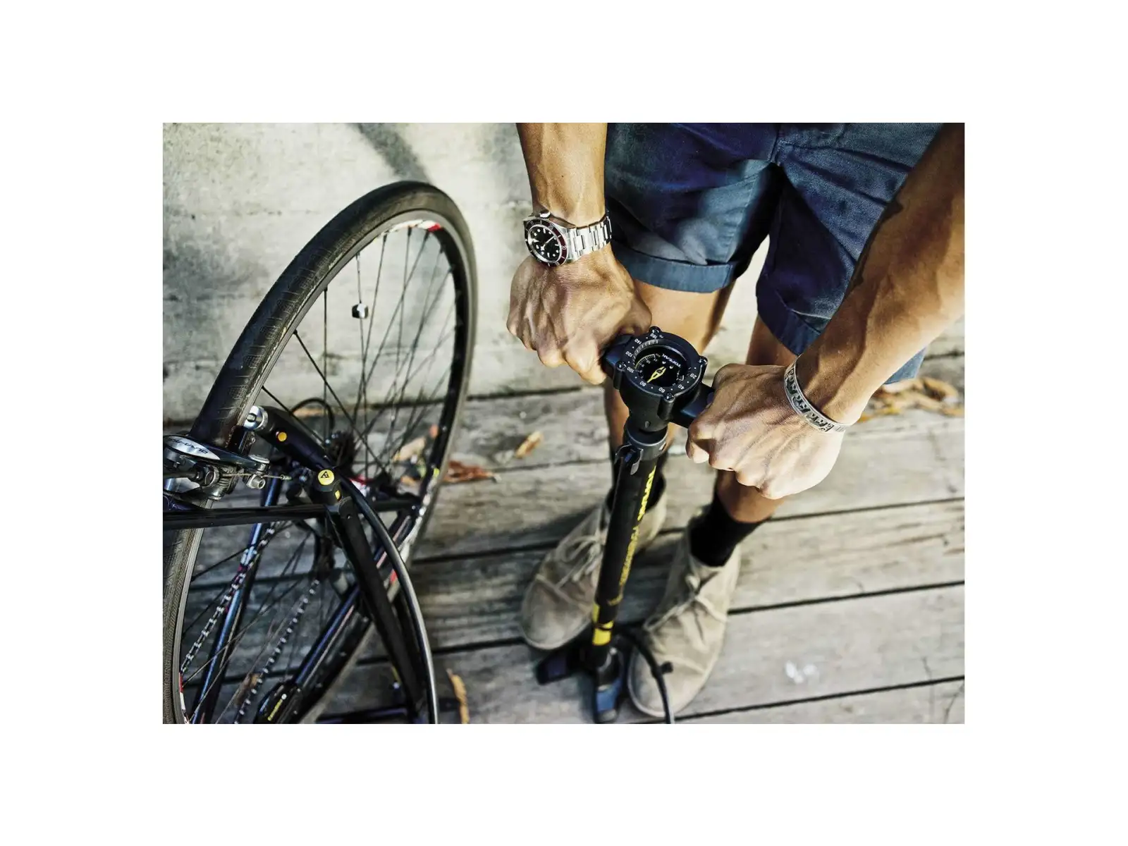 Topeak Transformer XX floor pump with stand, warsztatowa pompka i stojak