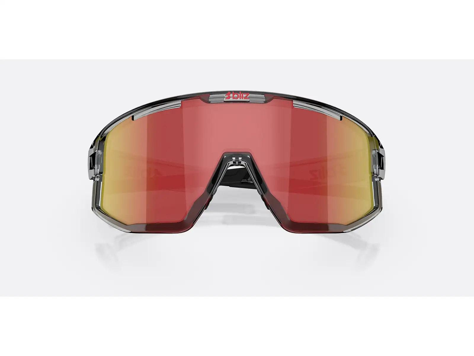 Bliz Fusion okulary przeciwsłoneczne Transparent Dark Grey/Brow Red Multi