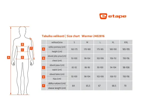 Etape Warmer męska bluza antracyt/żółty fluo