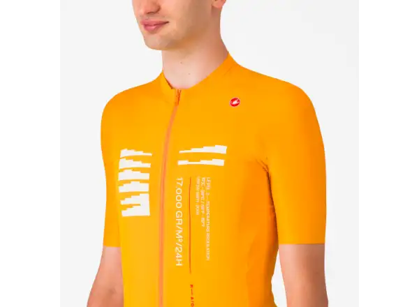 Castelli Espresso R-A/D męska koszulka z krótkim rękawem Vivid Orange