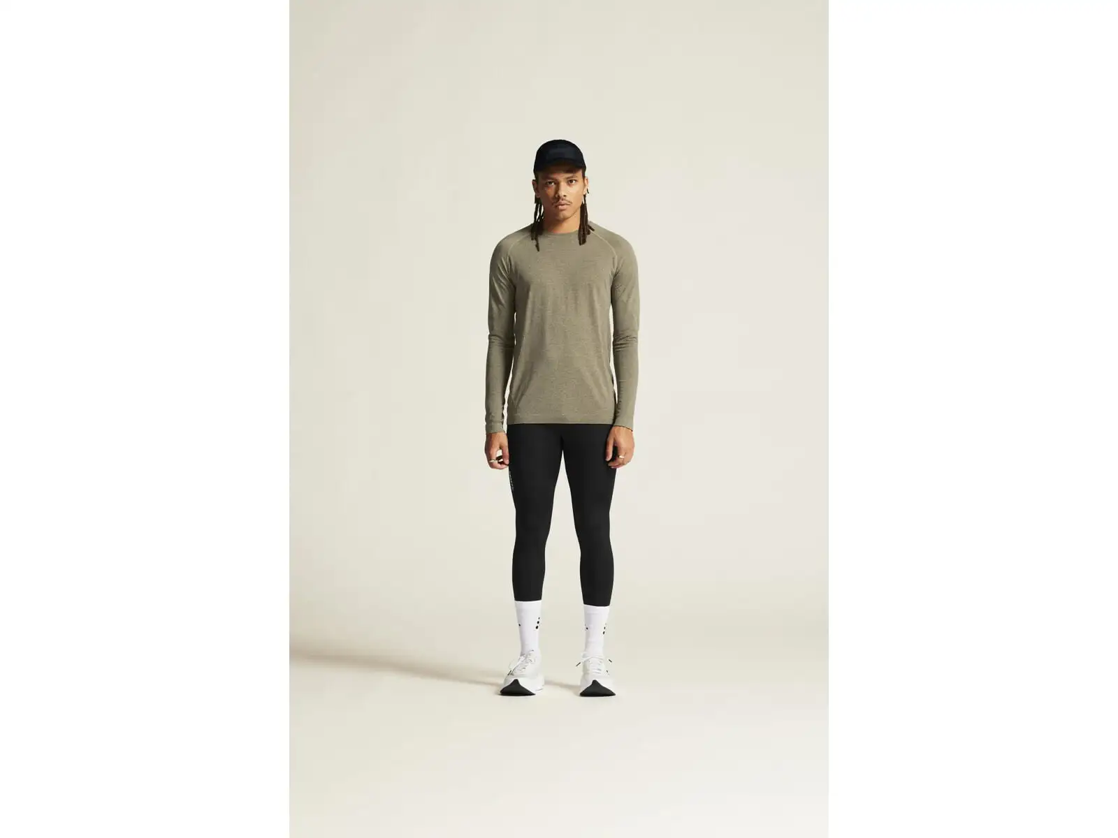 Craft Core Dry Active Comfort męska koszulka z długim rękawem brązowa