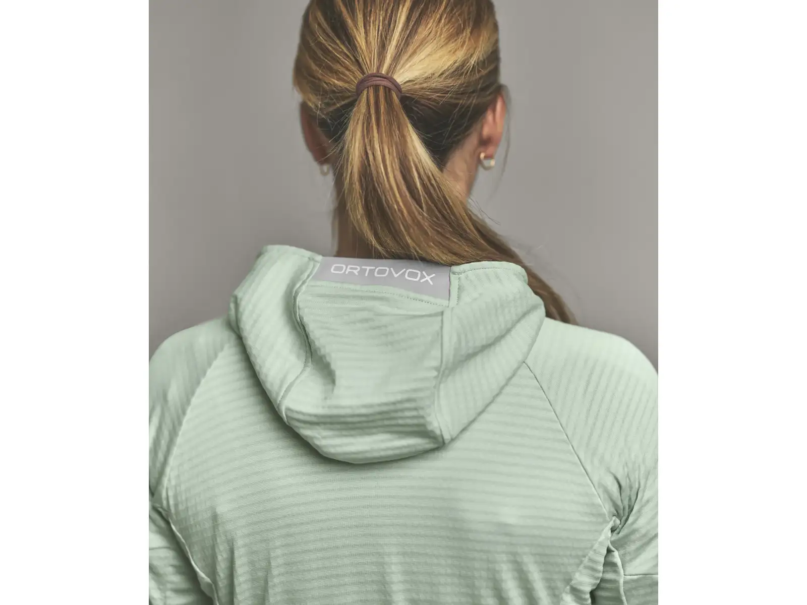 Ortovox Fleece Light Grid Hoody damska bluza Green Acid