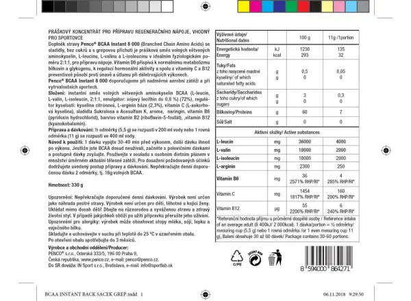 Penco BCAA 8000 instantowy napój 330g