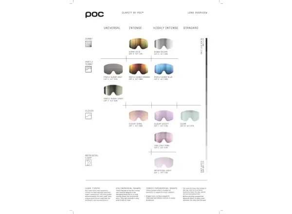 POC Retina gogle narciarskie Uranium Black/Partly Sunny Orange