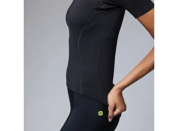 Alé Intimo Merino damska koszulka termiczna z krótkim rękawem Black