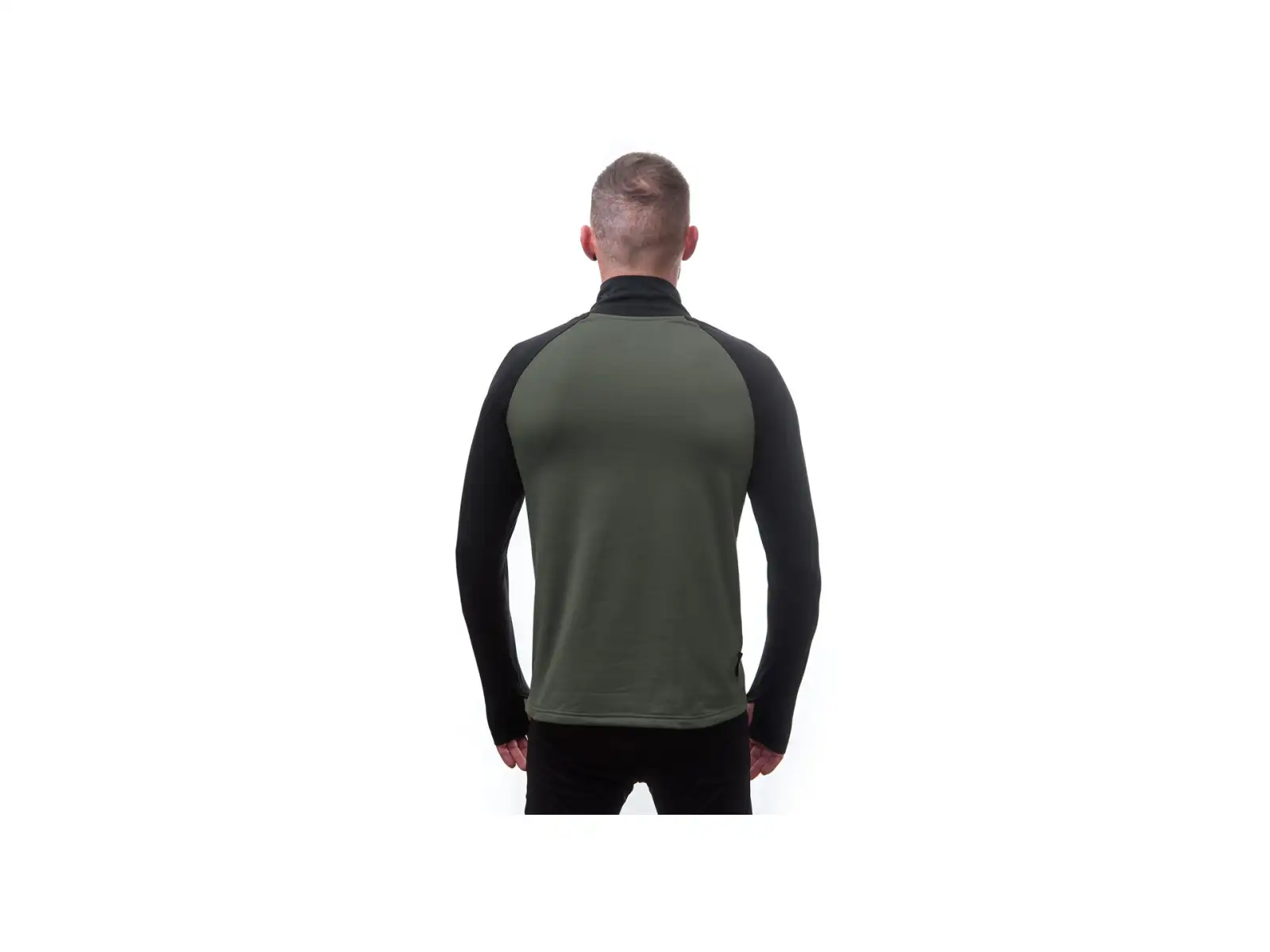 Sensor Coolmax Thermo męska bluza Olive Green/czarna