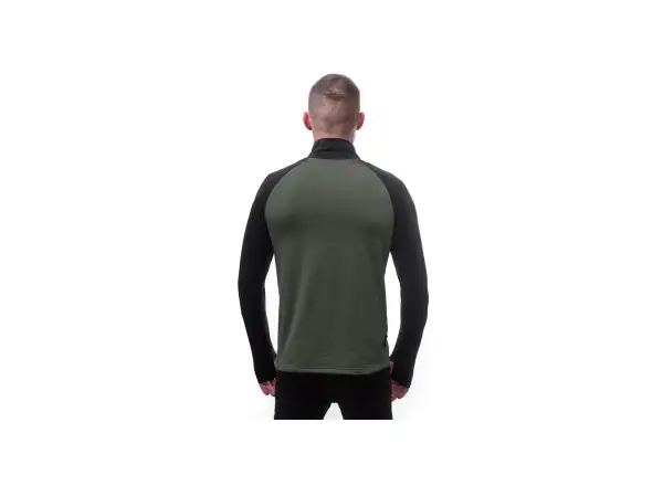 Sensor Coolmax Thermo męska bluza Olive Green/czarna