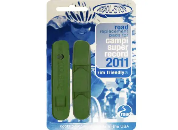 Kool Stop Campa SuperRecord klocki hamulcowe ceramic/zielony