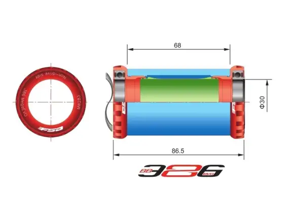 FSA MegaEVO 386 Road miski suportu