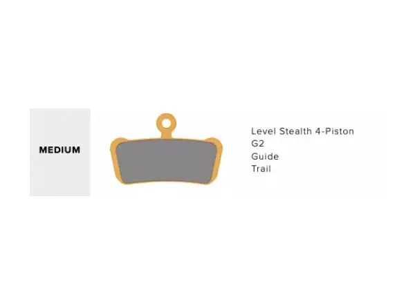 Sram Guide/G2 klocki hamulcowe Fe Medium organiczne - opakowanie montażowe